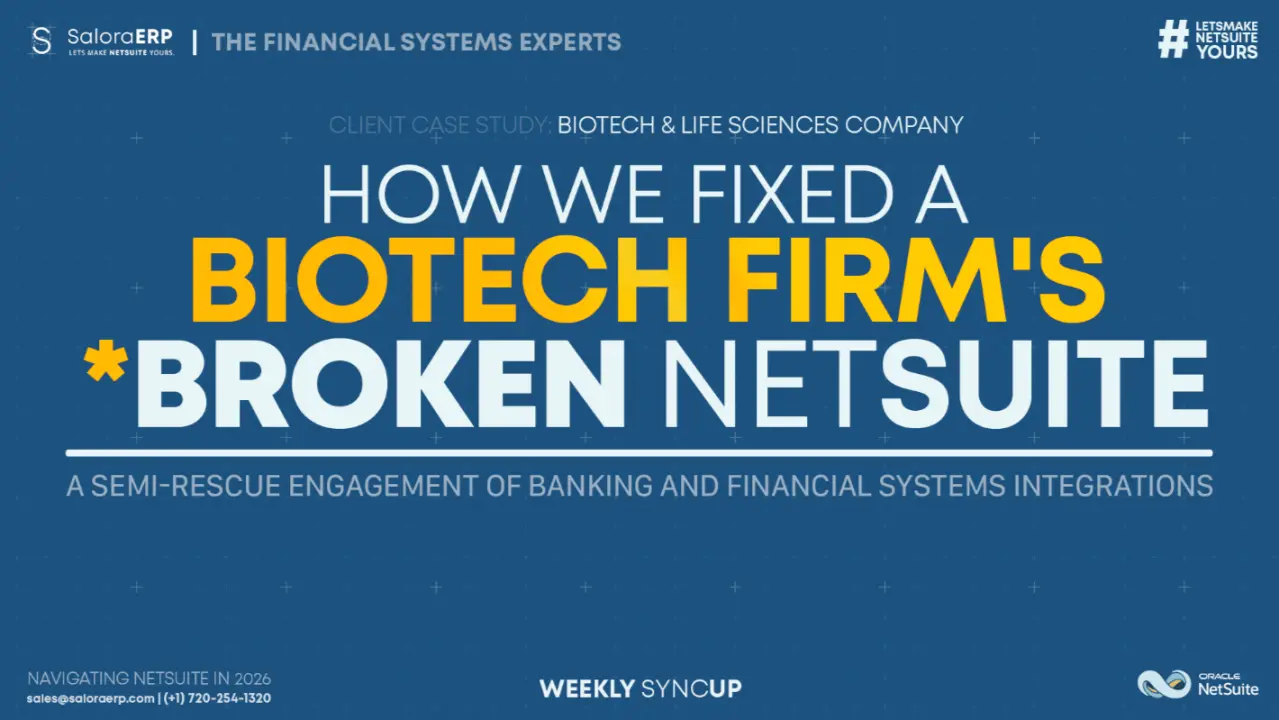 Streamlining Banking & Financial Systems Integration for a Growing Biotechnology Firm